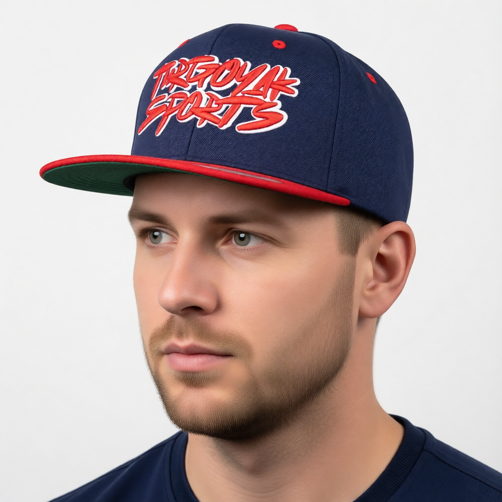 Бейсболка Graffiti прямой козырек (цв. синийкрасный)