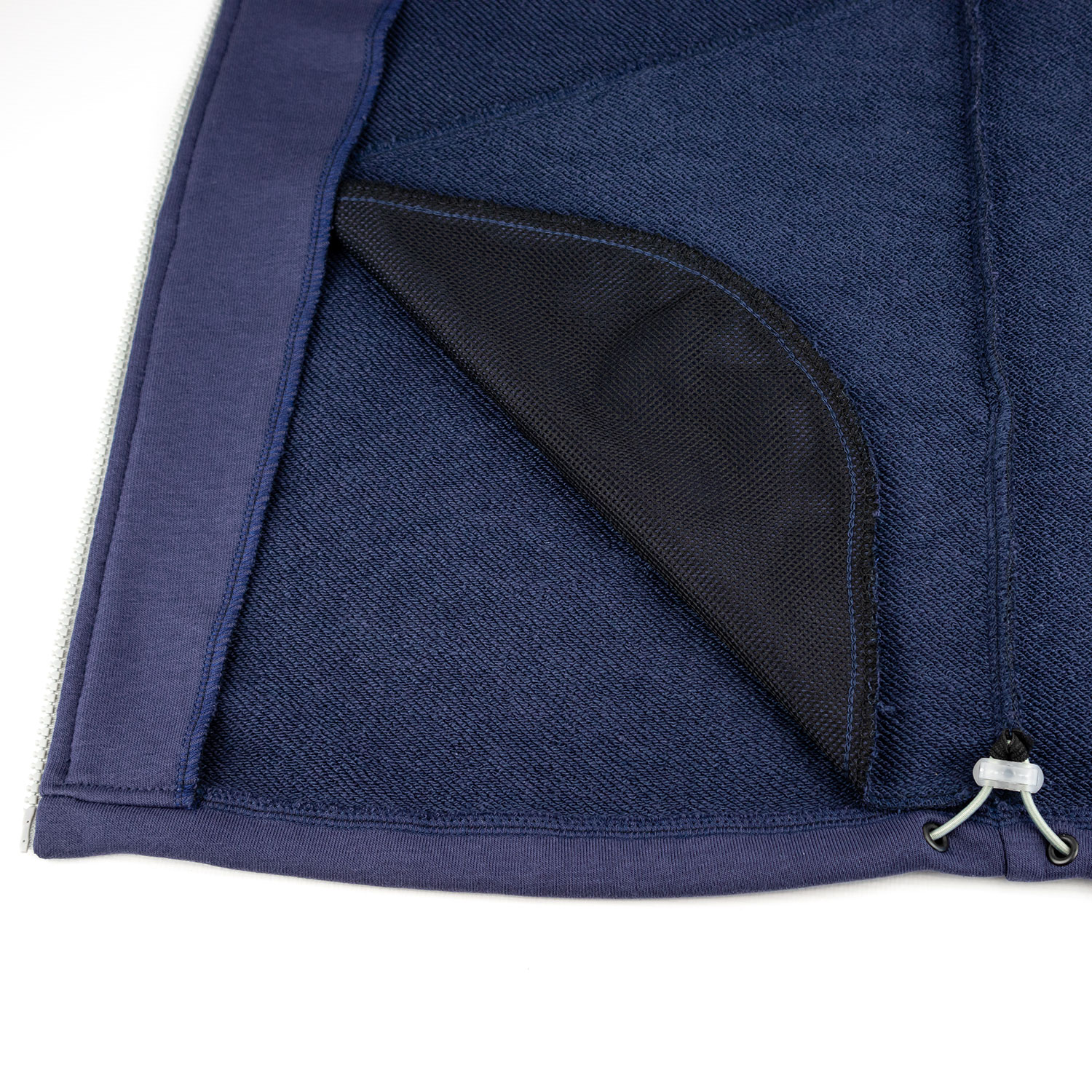 Толстовка X-WATERS на молнии синяясерая (3)