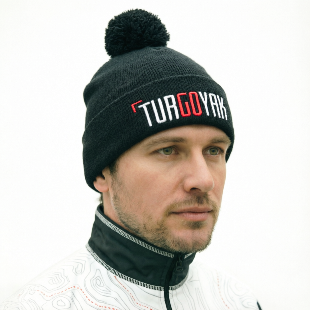 Шапка TUR GO YAK c помпоном (черный)