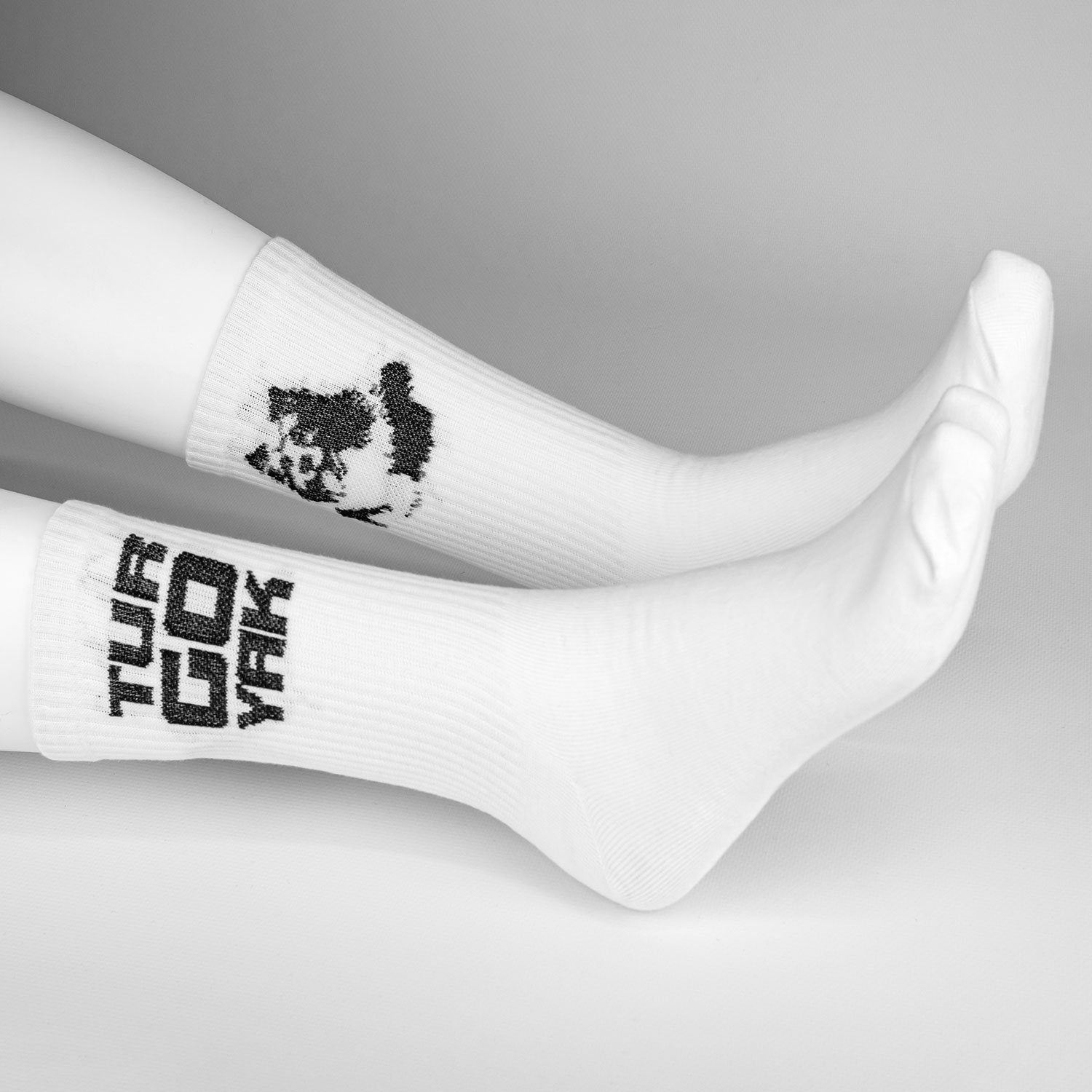 Носки женские Плыви и пей, Тедди белый (2)