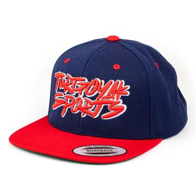 Бейсболка Graffiti прямой козырек (цв. синийкрасный)