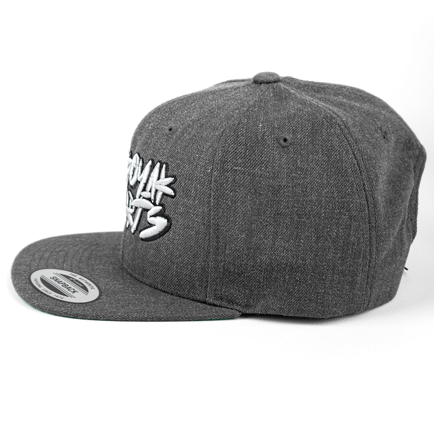 Бейсболка Graffiti прямой козырек (цв. т.серыйсерый) (6)