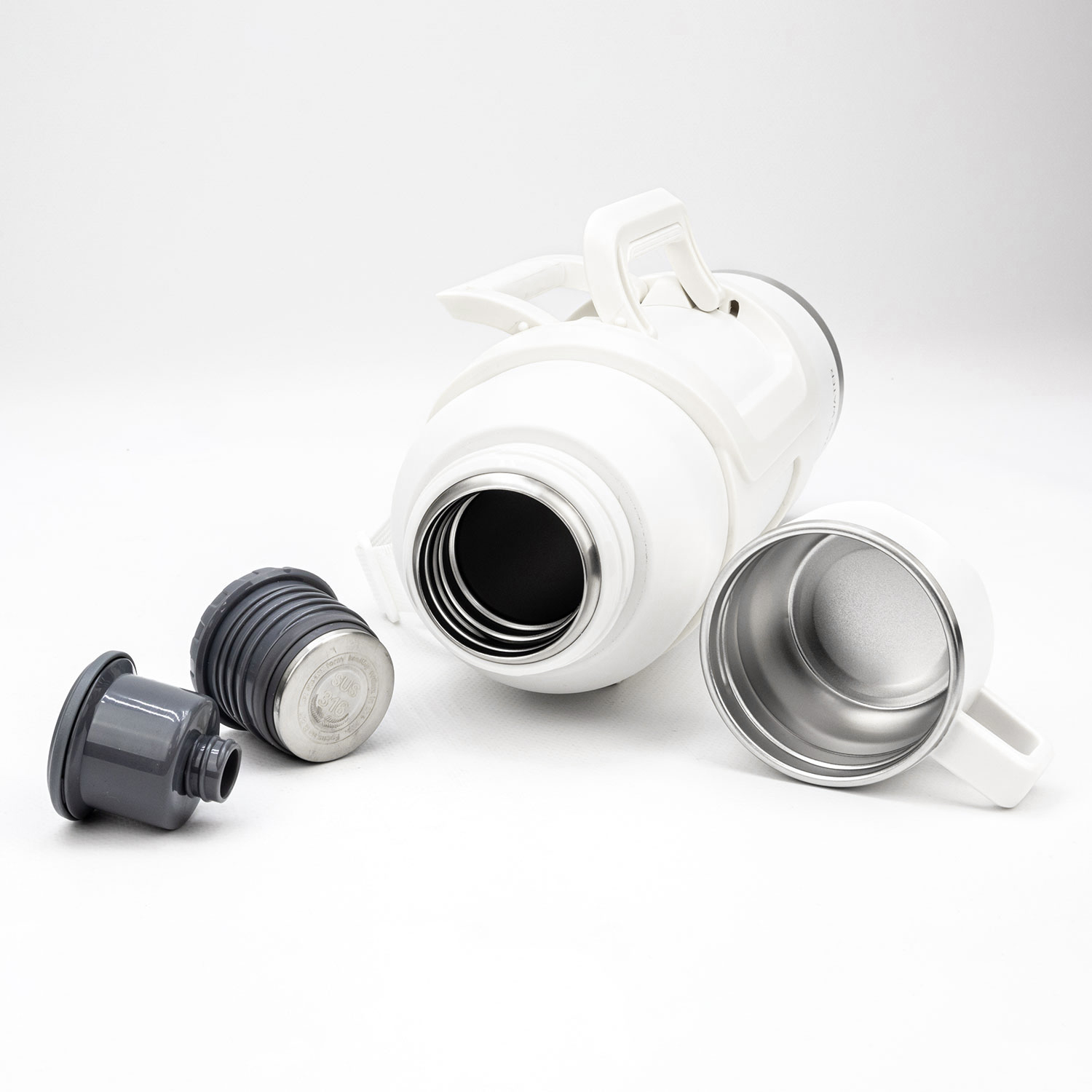 Термос Turgoyak Sports Territory 1800мл (белый)