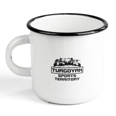 Кружка эмалированная 250мл белая Turgoyak sports territory Кружка эмалированная 250мл белая Turgoyak sports territory