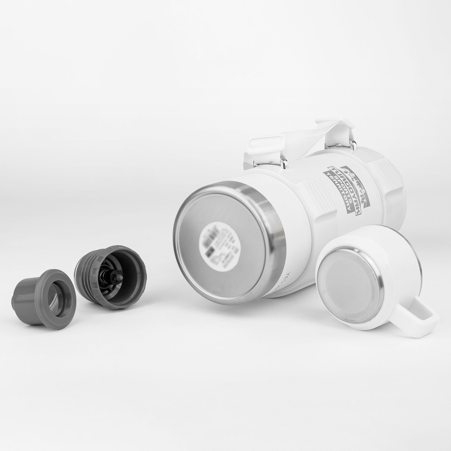 Термос Turgoyak Sports Territory 1300мл (белый)