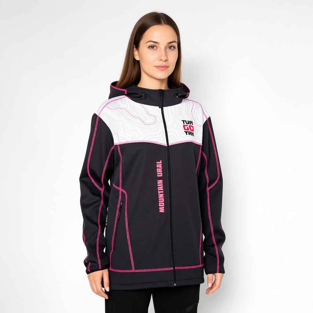 Куртка виндстоппер с капюшоном Classic розовый