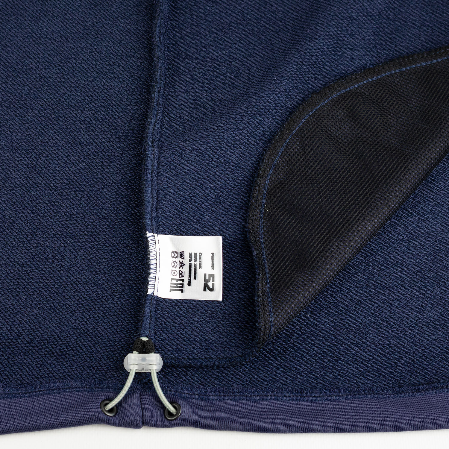 Толстовка X-WATERS на молнии синяясерая (4)