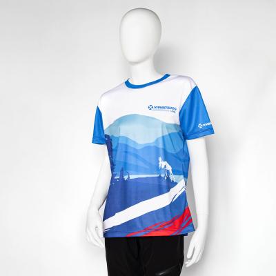 Футболка женск. белаяголубая 2025 X-Waters