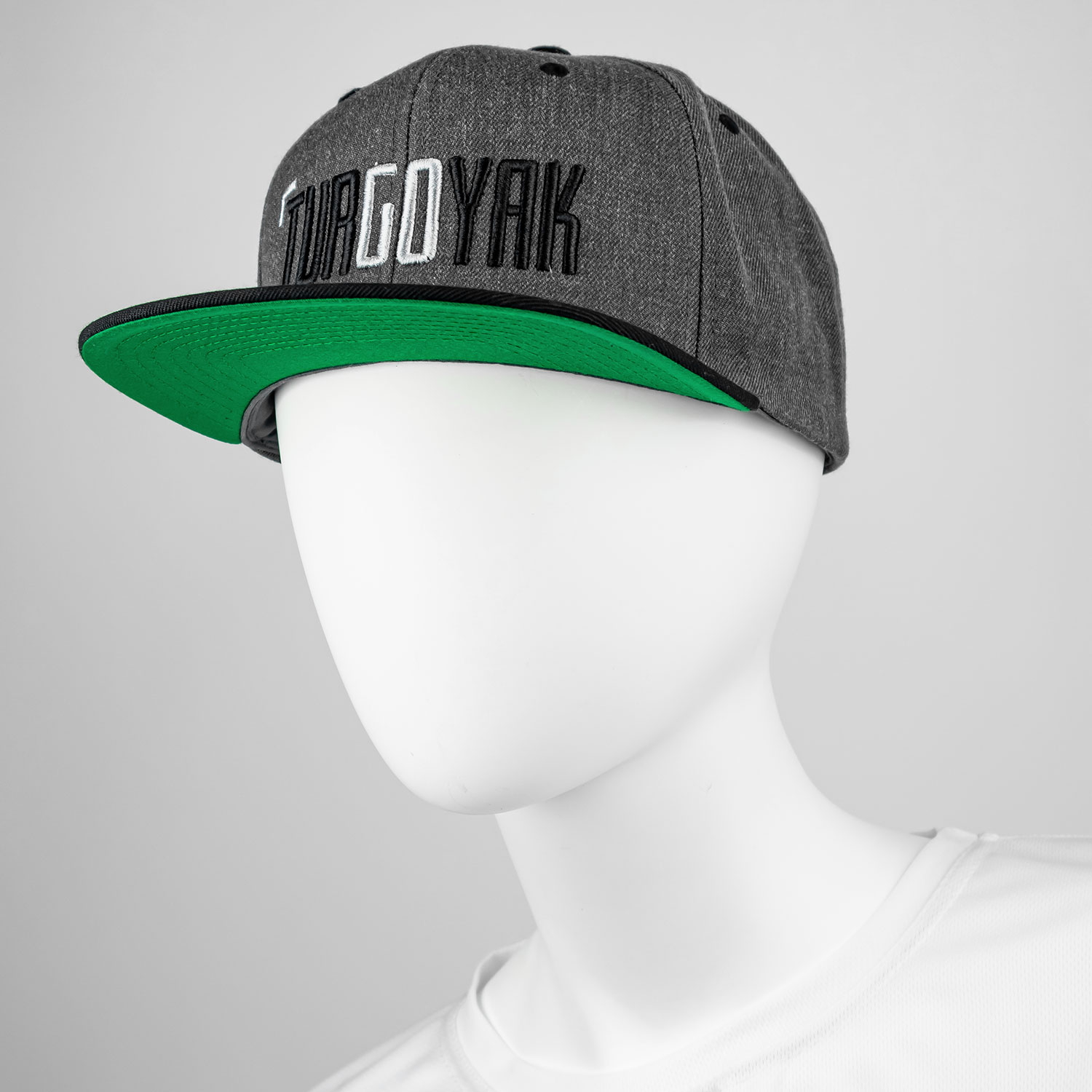 Бейсболка TURGOYAK прямой козырек (цв. серыйчерный)