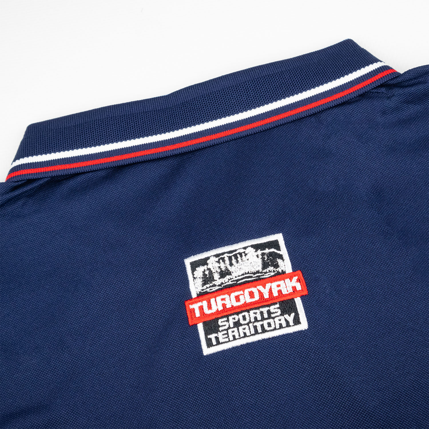 Футболка поло с гербом синяя TST (6)