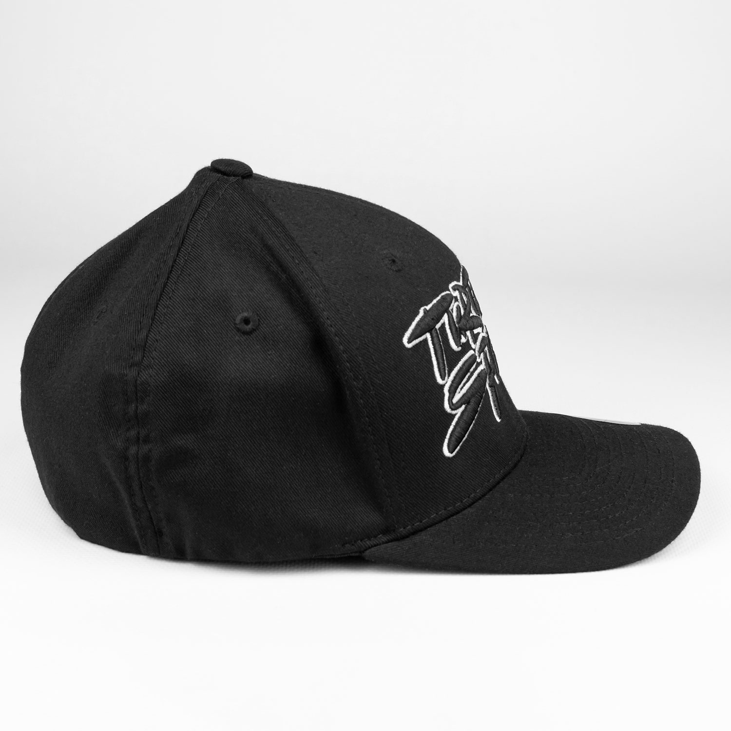 Бейсболка Graffiti черная на резинке Flexfit SM (1)