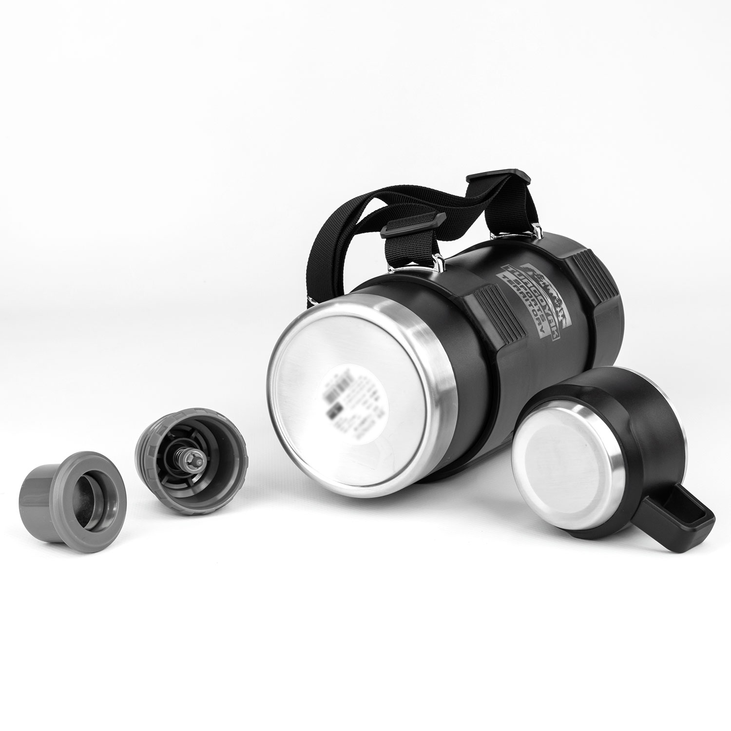 Термос Turgoyak Sports Territory 1300мл (черный)