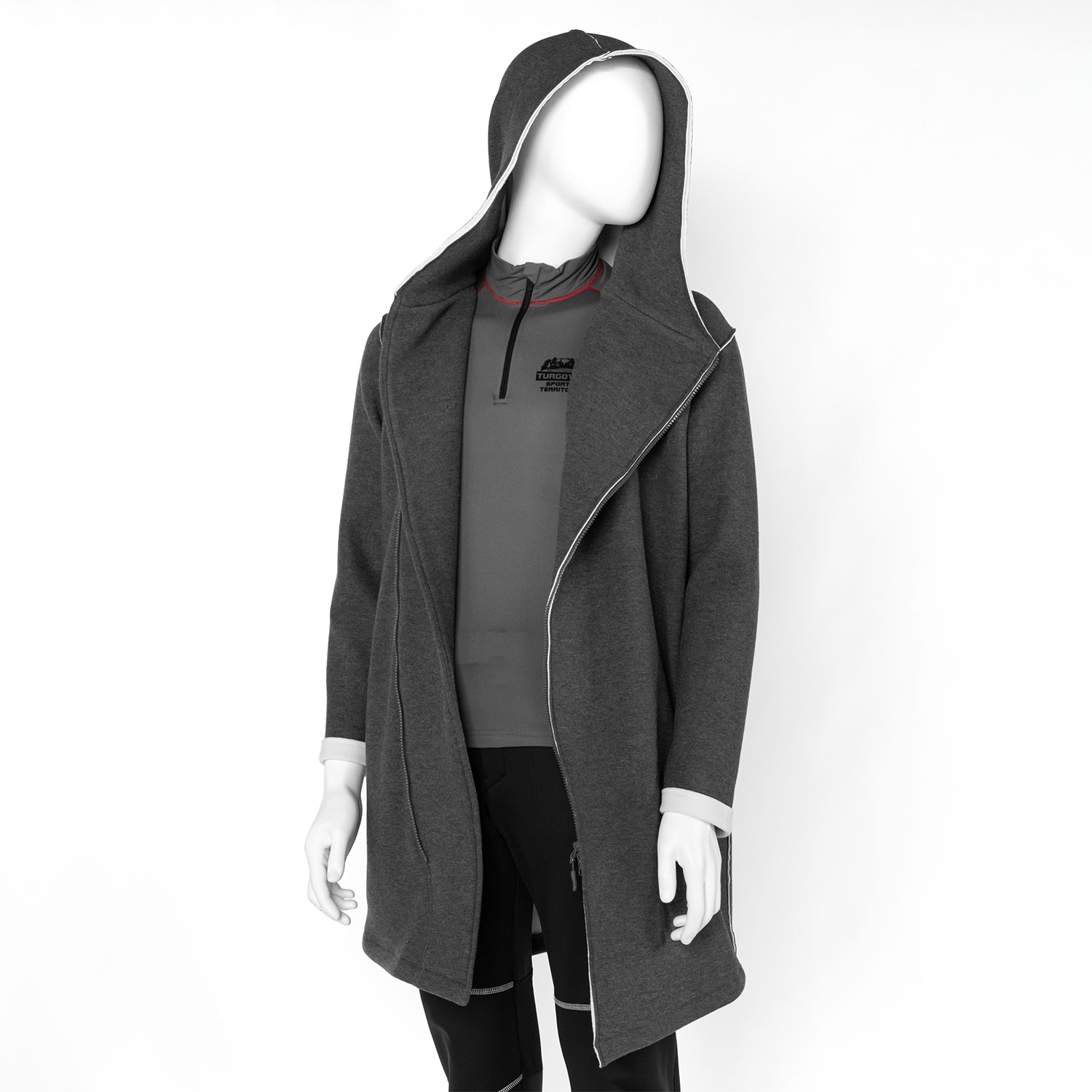 Пальто серое с белым трикотаж на меху Тургояк new (2)