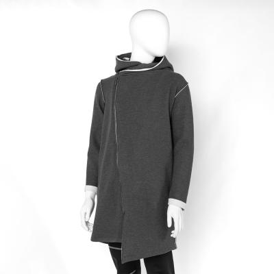 Пальто серое с белым трикотаж на меху Тургояк new