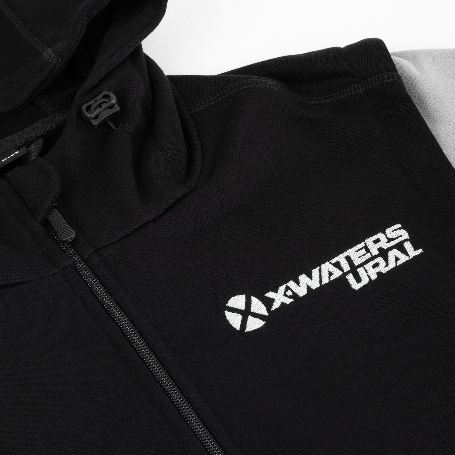 Толстовка X-WATERS с вышивкой чернаясерая (5)